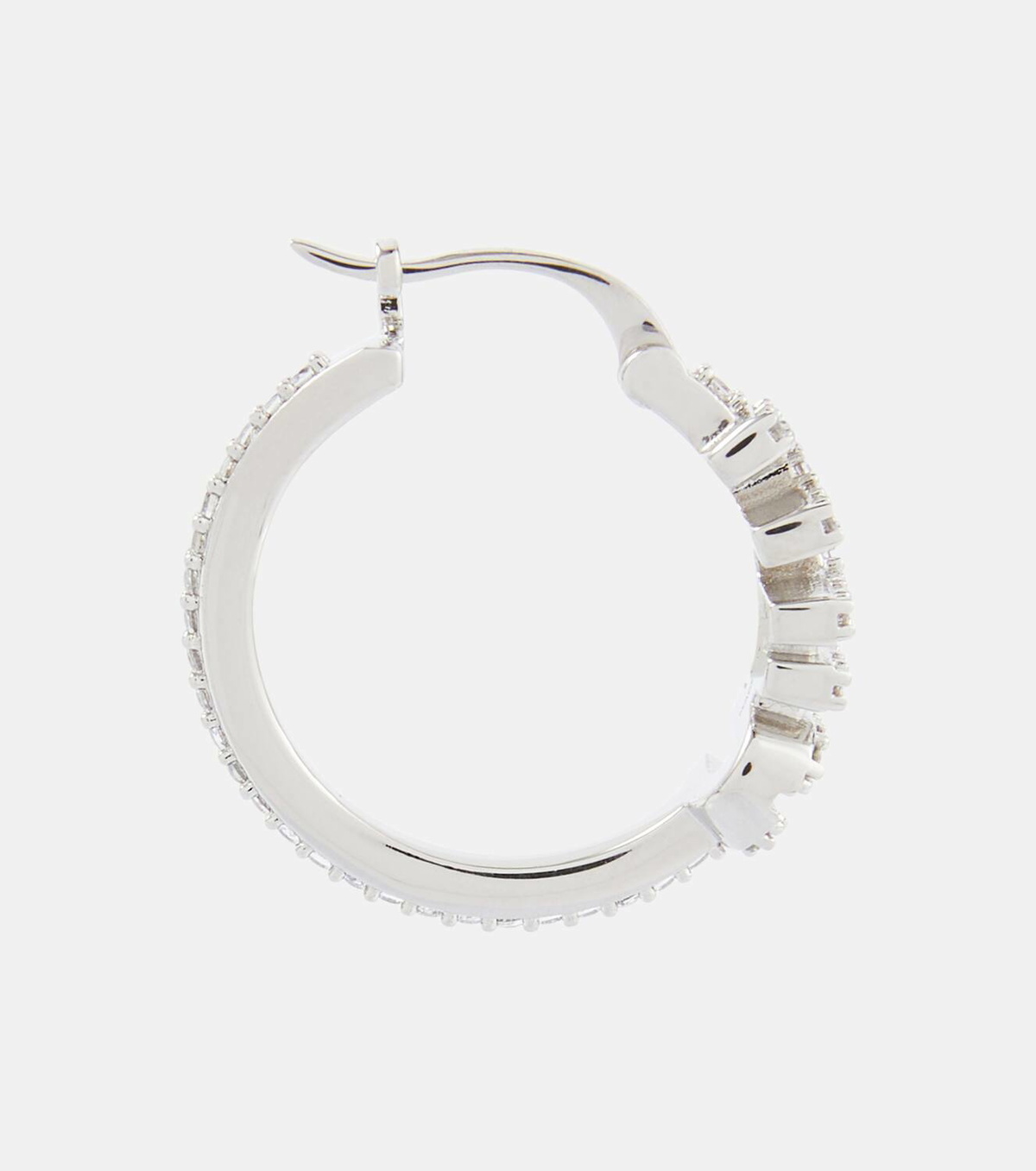 Miu Miu Logo crystal-embellished earrings