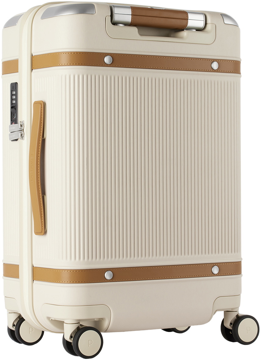 Paravel Beige Aviator Carry-On Plus Suitcase