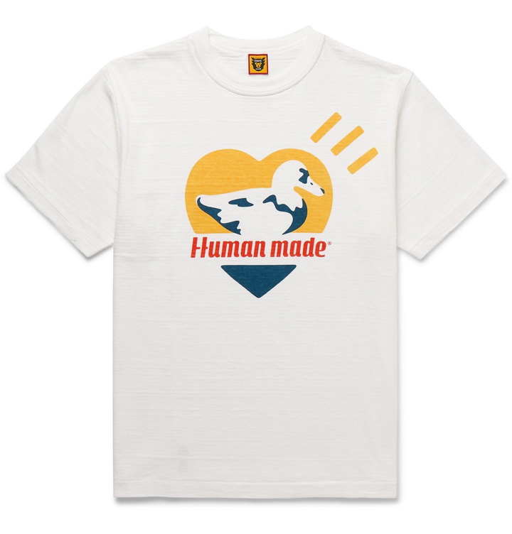 Photo: Human Made - Logo-Print Cotton-Jersey T-Shirt - White