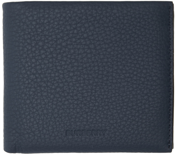 Photo: Burberry Navy Grained Calfskin Bifold Wallet