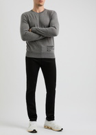 DSQUARED2 Logo-appliqué Wool Jumper Grey