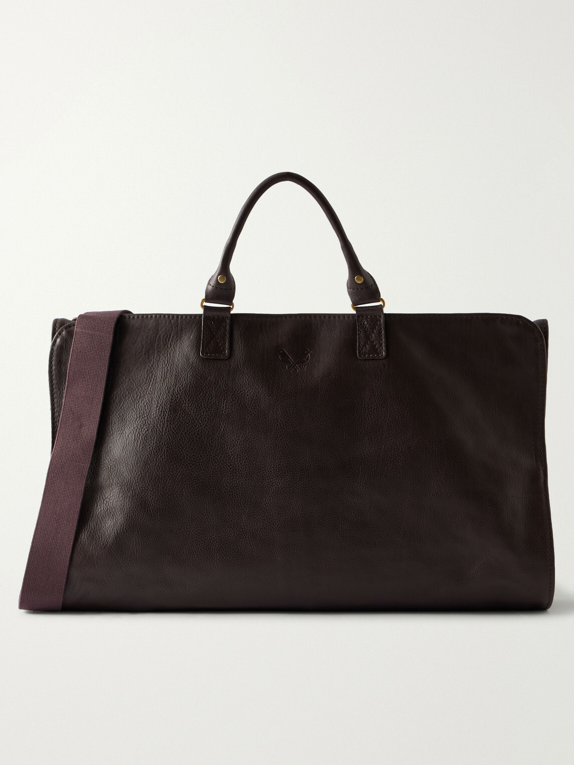 Bennett Winch - Trifold Leather Suit Carrier - Brown