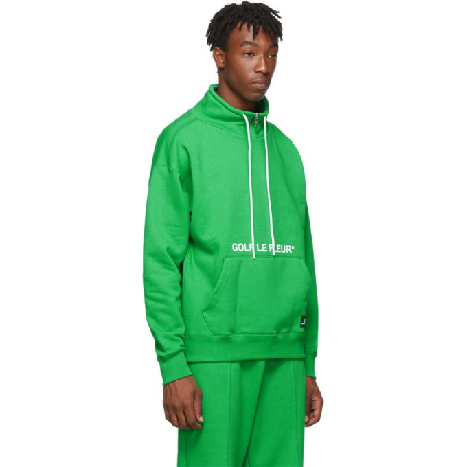forhøjet Alternativt forslag ekstremister Converse Green Golf Le Fleur* Edition Quarter Zip Pullover Sweatshirt  Converse