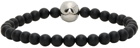 Alexander McQueen Black Skull Beaded Bracelet