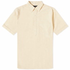 Beams Plus Men's BD Popover Short Sleeve Oxford Shirt in Yellow