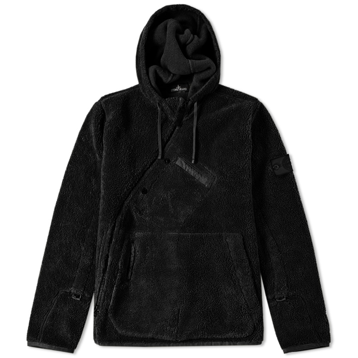 Photo: Stone Island Shadow Project Asymmetric Pile Fleece Hooded Jacket