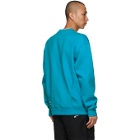 ADER error Blue Oversized Kangaroo Pocket Sweatshirt