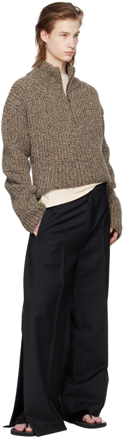 T/SEHNE Black Palazzo Trousers
