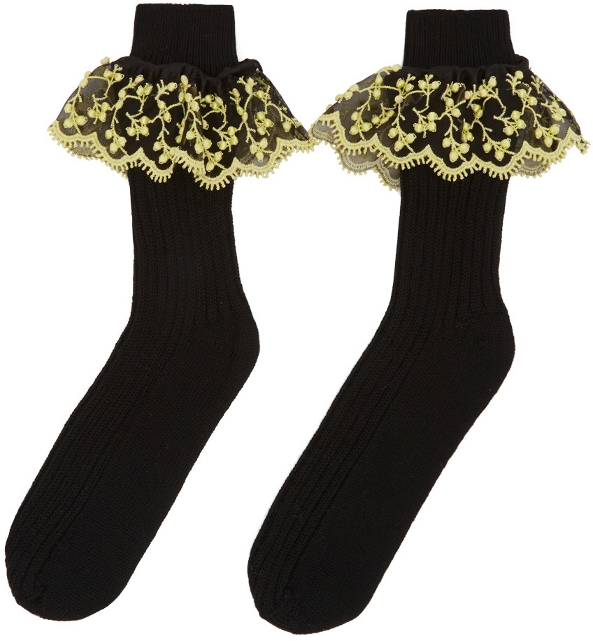 Cecilie Bahnsen Black Ginny Socks Cecilie Bahnsen