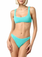 MC2 Saint Barth Woman Water Green Classic Crinkle Bralette Naima
