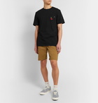 Vans - Slim-Fit Embroidered Combed Cotton-Jersey T-Shirt - Black