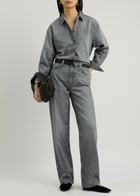 Skall Studio Millington Denim Shirt Light Grey
