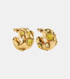 Dries Van Noten Embellished hoop earrings