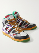 Gucci - Basket Rubber-Trimmed Demetra High-Top Sneakers - Multi