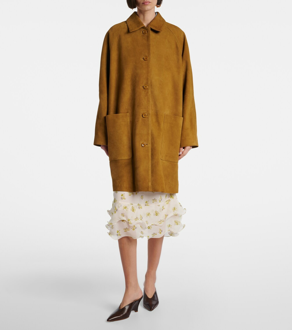 Dorothee Schumacher Soft Touch suede coat