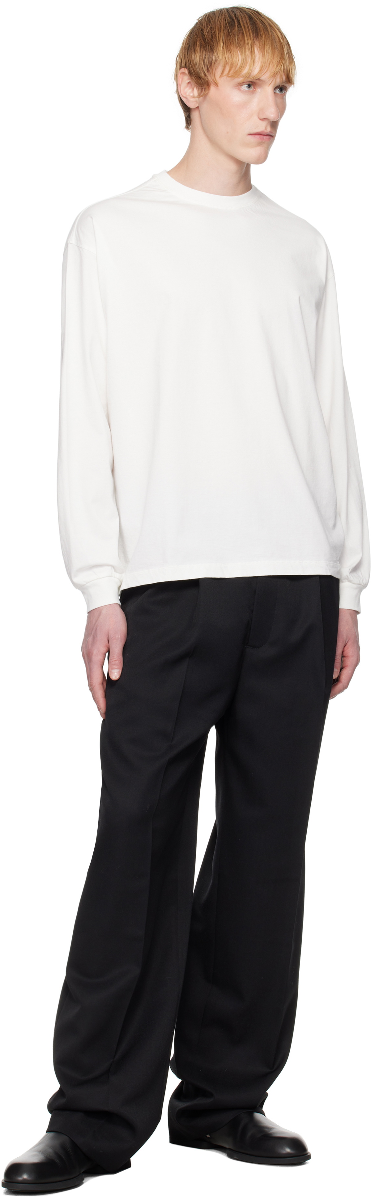 YOKE White Recycled Suvin Cotton Jersey T-shirt
