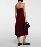 Lisa Yang Dolly strapless cashmere midi dress
