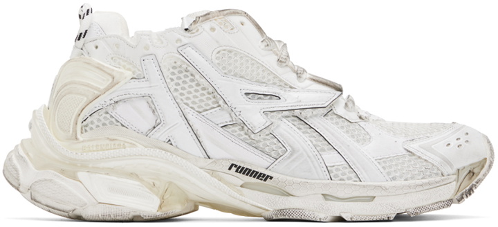 Photo: Balenciaga White Runner Sneakers