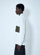Margaret Howell Panelled Long Sleeve Polo Shirt
