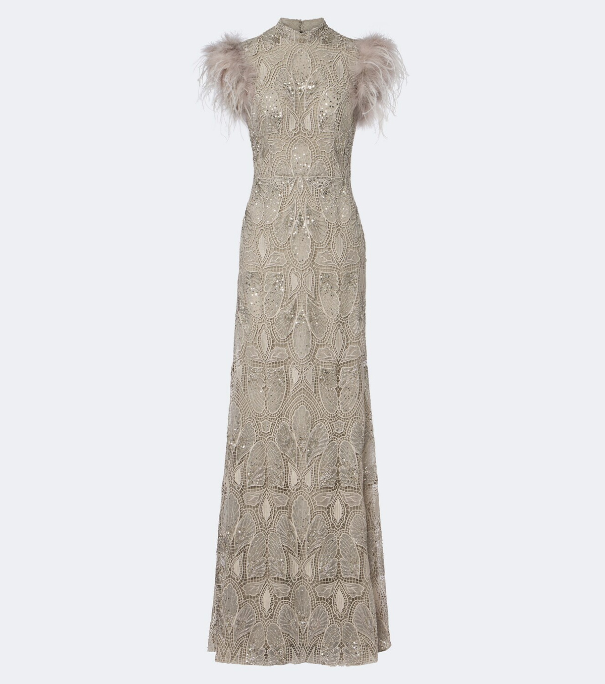 Georges Hobeika Embellished guipure lace gown