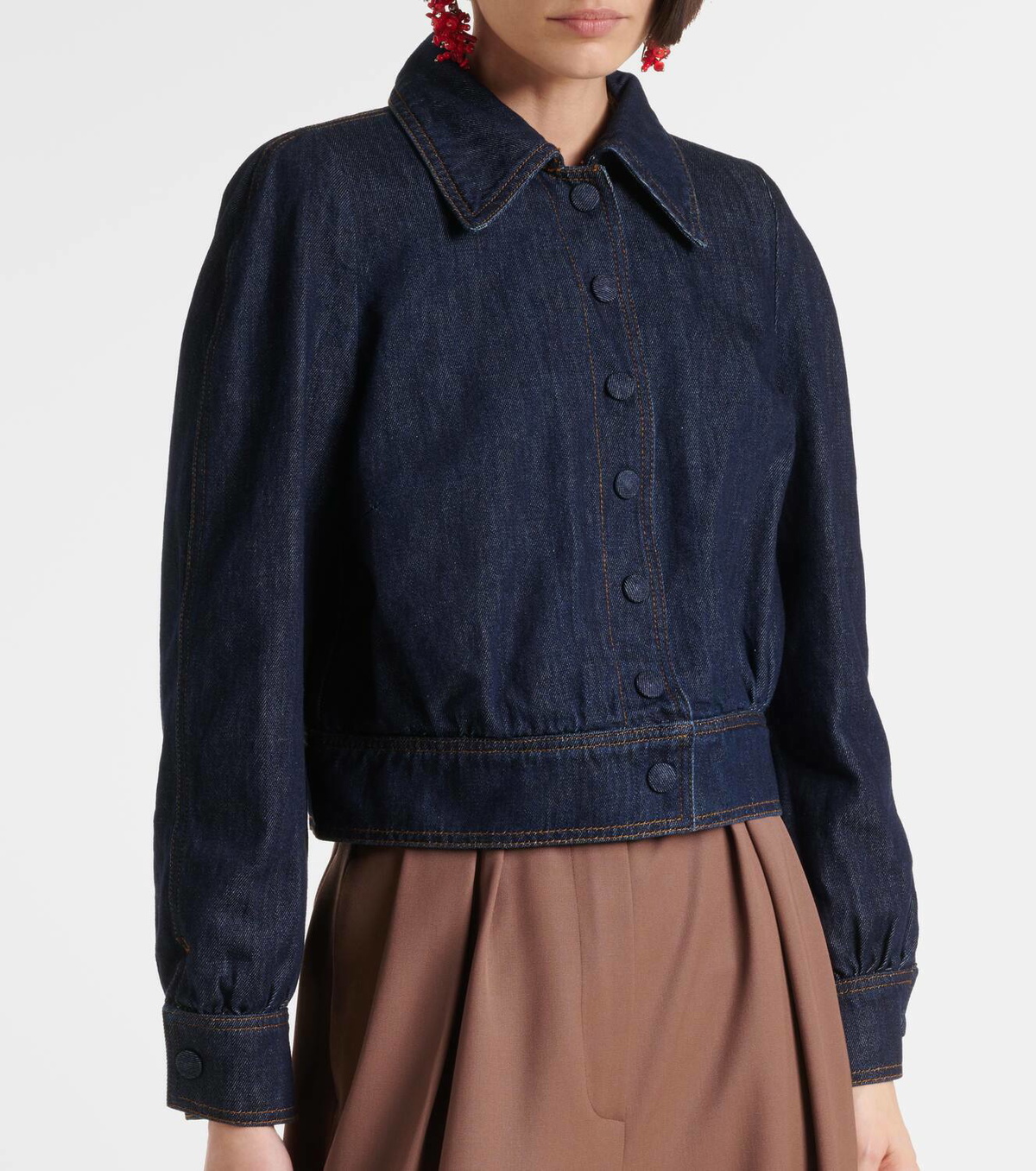 Dries Van Noten Cropped denim jacket