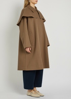 Studio Nicholson Detachable-cape Cotton Parka Brown