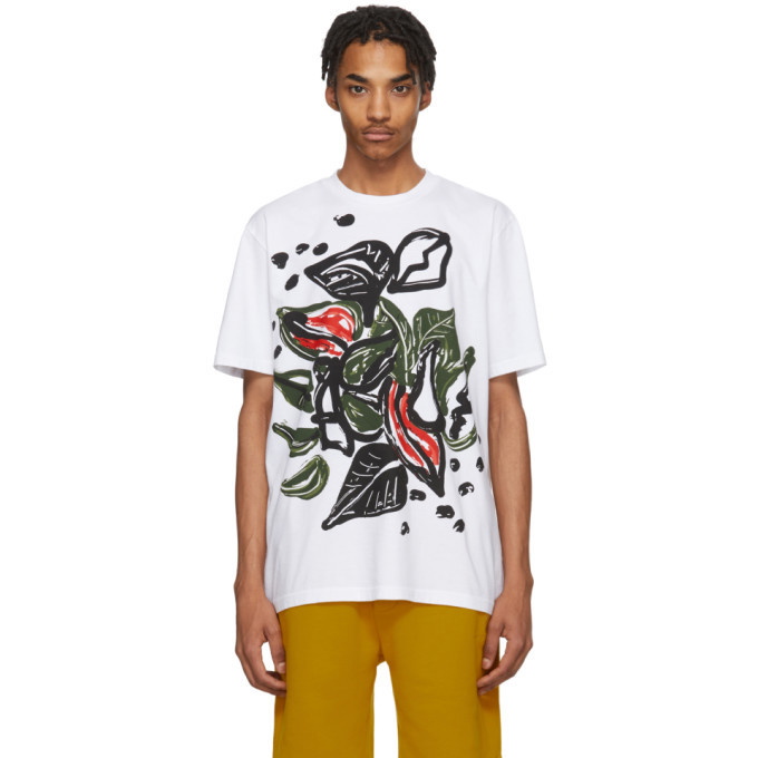 Photo: Marni White and Multicolor Graphic T-Shirt