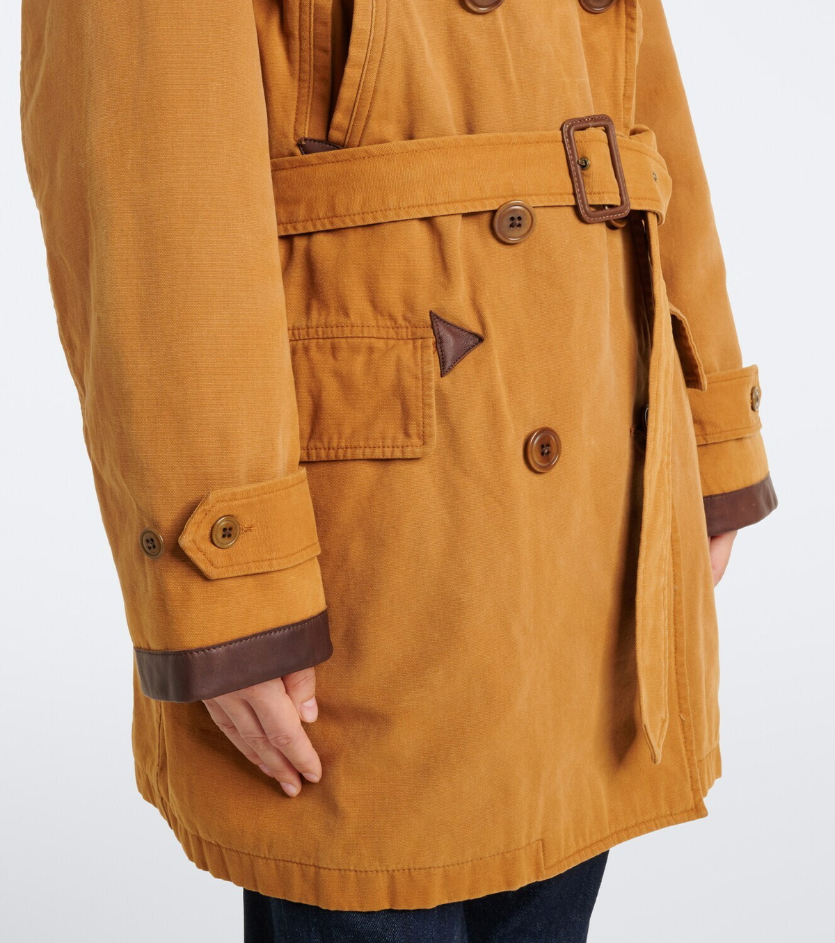 Polo Ralph Lauren Shearling-trimmed cotton coat