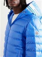 Moncler - Logo-Appliquéd Quilted Shell Hooded Down Jacket - Blue