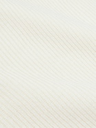 Loro Piana - Leth Ribbed Cashmere Polo Shirt - Neutrals