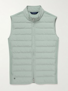 Peter Millar - Winsome Hybrid Quilted Striped Shell and Piqué Gilet - Green