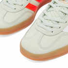 Adidas Men's Gazelle Indoor W Sneakers in Linen Green/Solar Orange/Gum