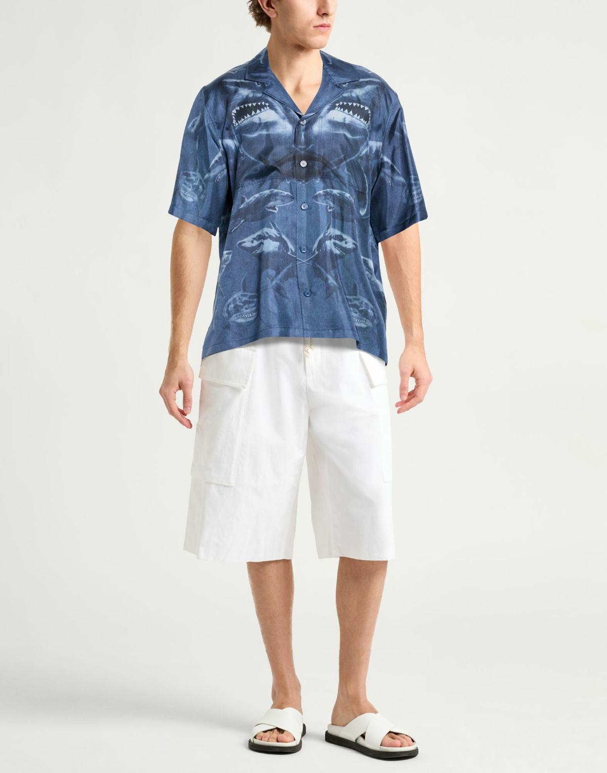 Burberry Mens Shirt in Navy