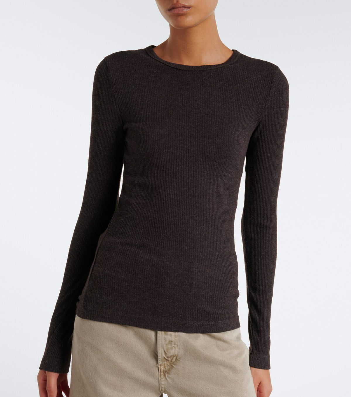 Agolde Delphi ribbed-knit top