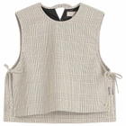 STEL Women's Tie Side Check Tank Top in Camel Check