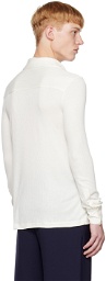 Carlota Barrera Off-White Ribbed Shirt