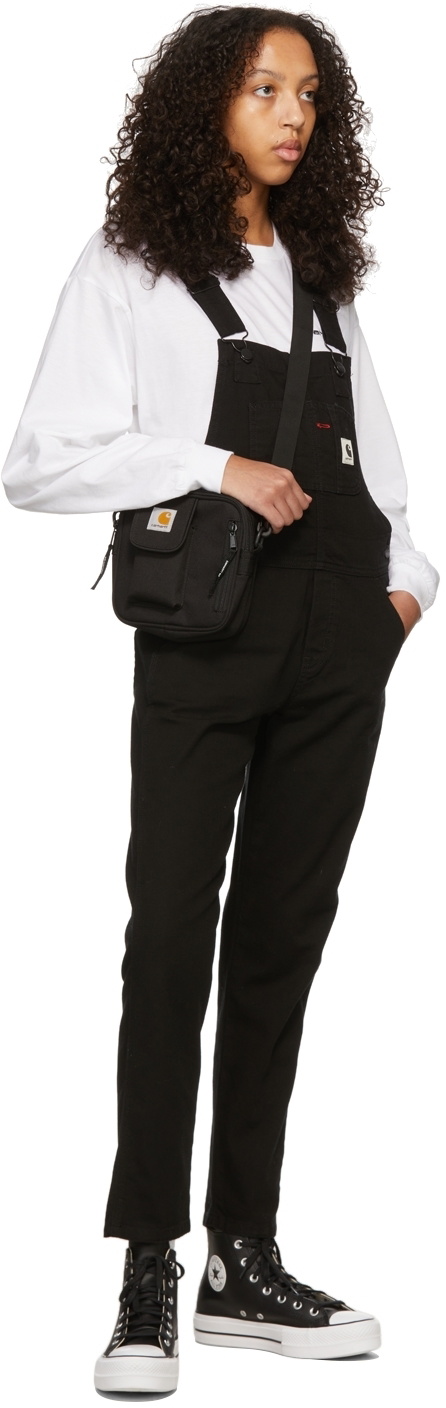 Carhartt Work In Progress Black Bib Overalls