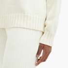 DONNI. Women's Sweater Rib Simple Pants in Creme