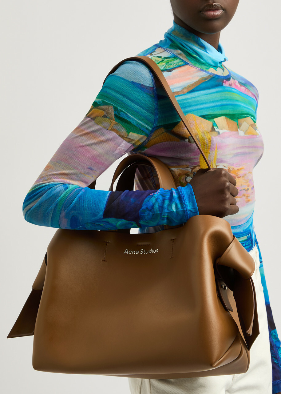 Acne Studios Musubi Leather Tote - Camel - One Size