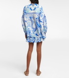 Camilla Printed silk blouse