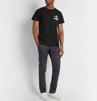 Pasadena Leisure Club - Leisure United Printed Combed Cotton-Jersey T-Shirt - Black