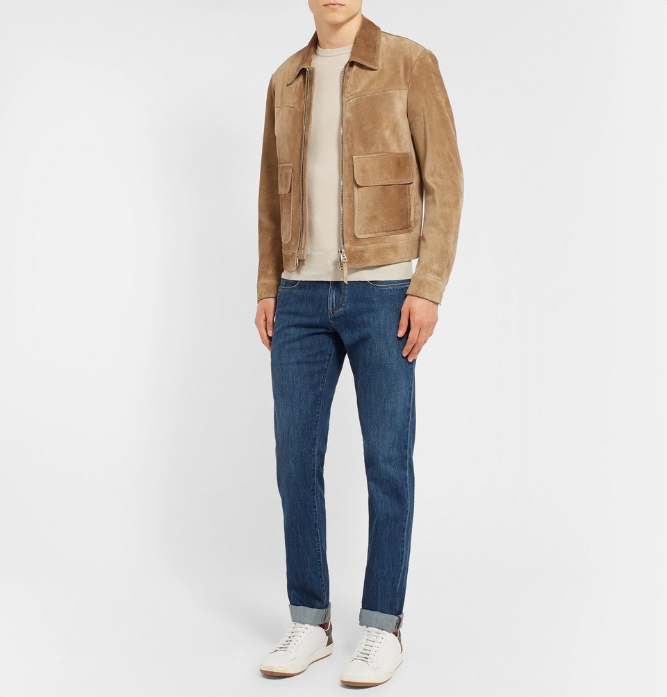 Loro Piana - Slim-Fit Stretch-Denim Jeans - Men - Blue