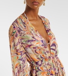 Alexandra Miro Chloe printed georgette kaftan