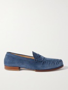 TOD'S - Suede Penny Loafers - Blue