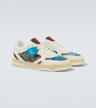 Gucci GG Canvas leather-trimmed sneakers