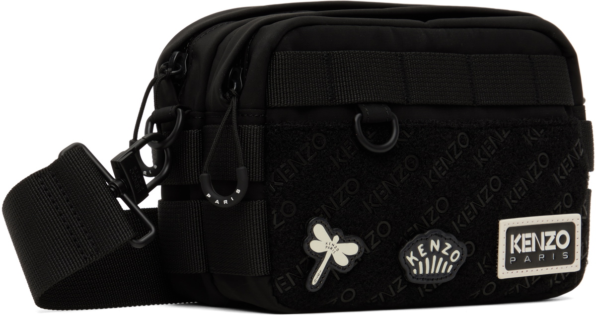 ☆KENZO☆ ジャングル クロスバック Black KENZO（ケンゾー）の「レザー KENZO ジャングル クロスボディ