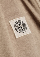 Stone Island Tonal Compass Logo Cotton T-shirt Sand
