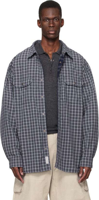 Photo: Maison Margiela Blue Padded Reversible Shirt