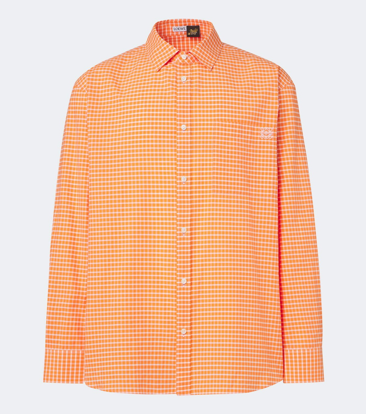 Loewe Checked cotton-blend shirt