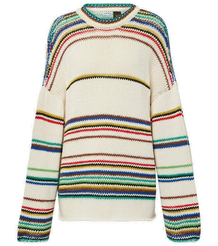 Photo: Loewe Striped cotton-blend sweater
